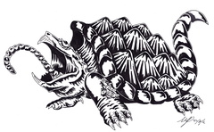 Alligator snapping turtle ink