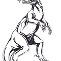 Komodo lizard warrior ink.jpg